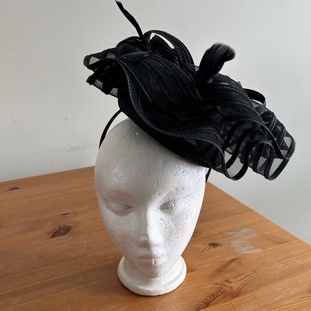Elegant Black Fascinator Headband